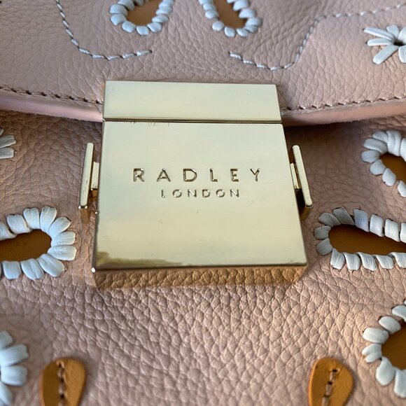 RADLEY LONDON Bag Stitch Street Small Leather Satchel Crossody Floral - Picture 9 of 14